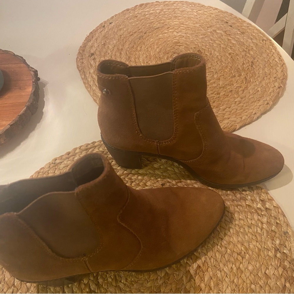 Brown Suede Ankle Boots